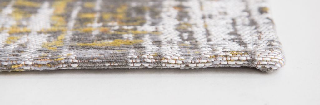 Abstract Grey / Yellow Flatwoven Belgian Rug ☞ Size: 280 x 390 cm