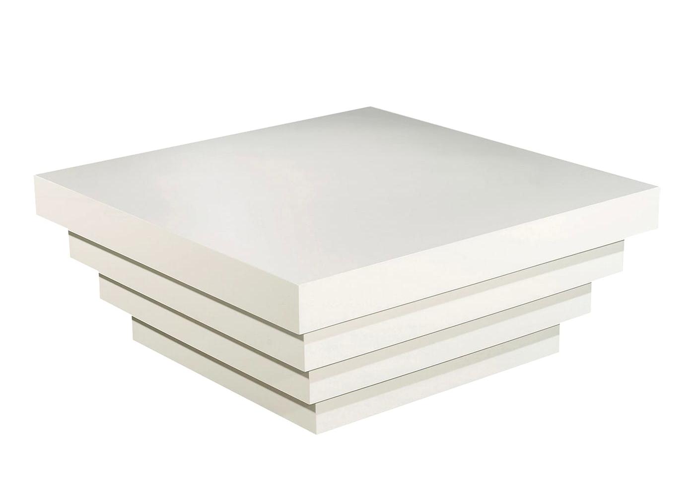 Silhouette White Italian Coffee Table