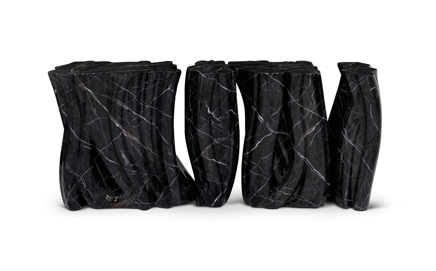 Monochrome Faux-Marble Elite Sideboard
