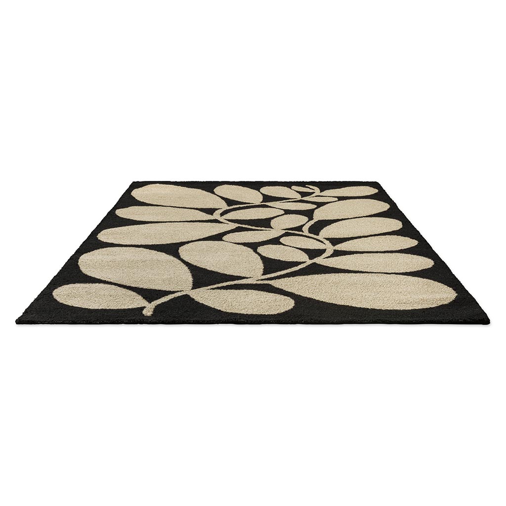 Maple Black Outdoor Rug | Size: 160 x 230 cm