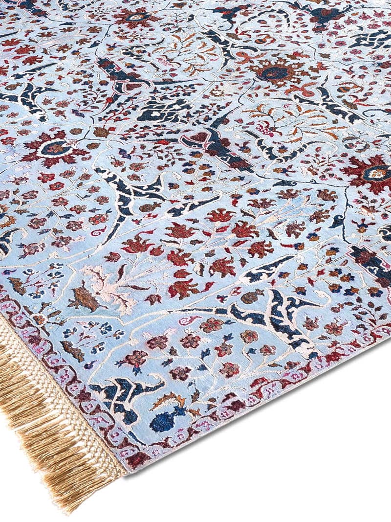 Teheran Blue Luxury Handwoven Rug | Size: 274 x 365 cm