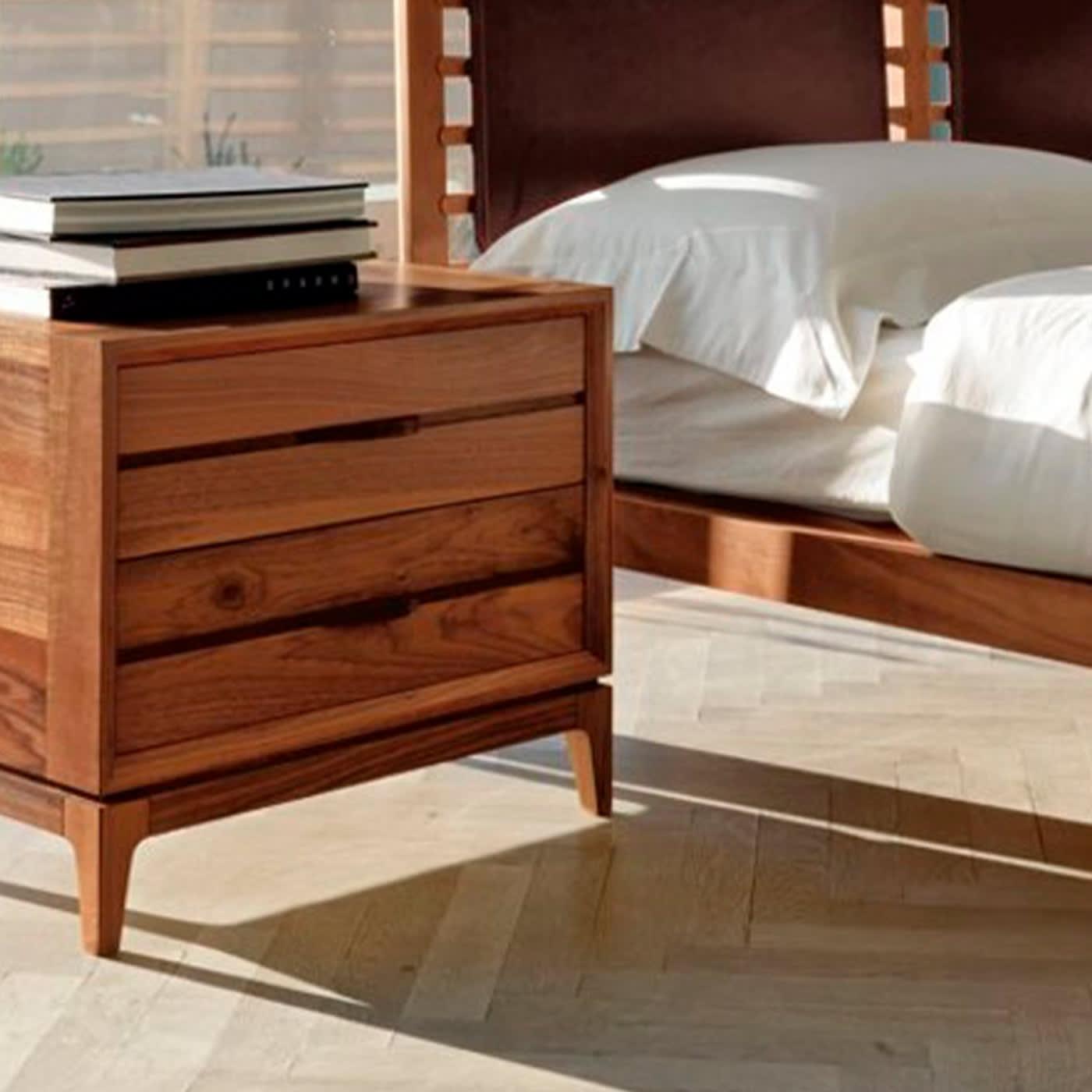 Binario Brown Designer Nightstand