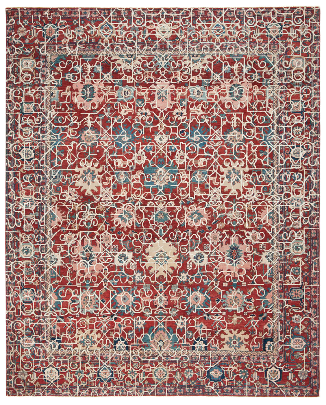 Faded Hand Knotted Vintage Luxury Rug