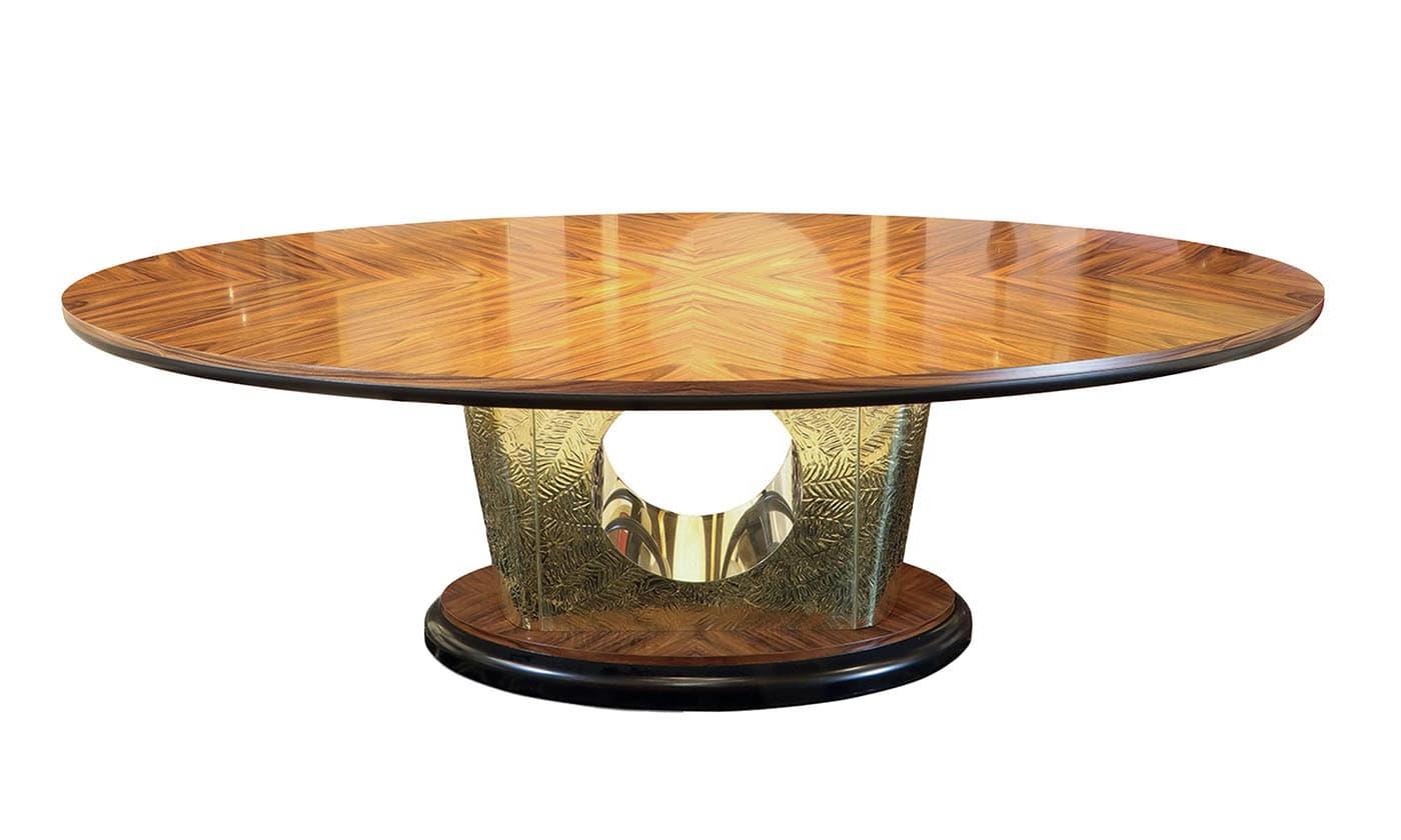Italian Oval Rosewood Dining Table