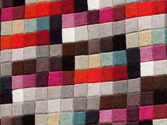Pixels Wool Indian Hand-woven Luxury Rug
