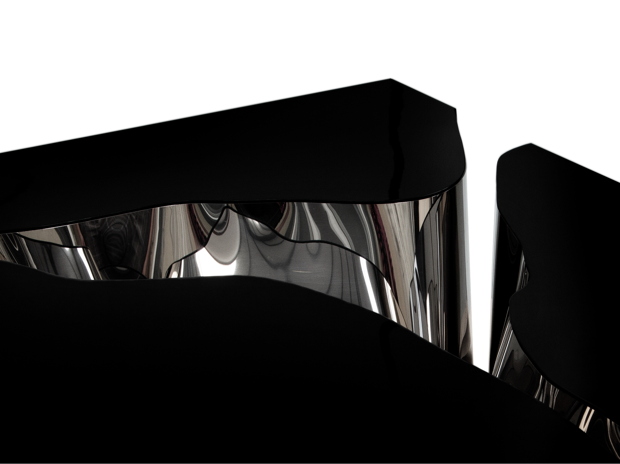 Black Silver Designer Center Table
