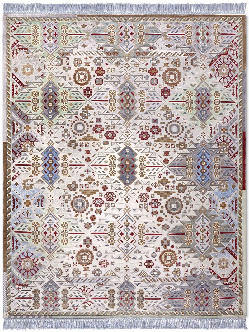 New Tribal Hand-Knotted Wool / Silk Rug ☞ Size: 300 x 400 cm