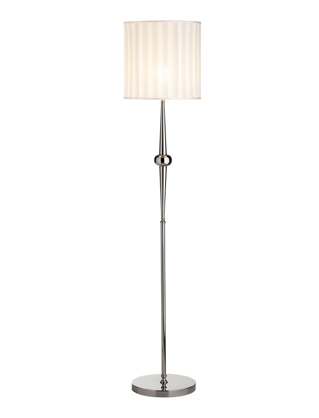 Elegant Striped Fabric Floor Lamp
