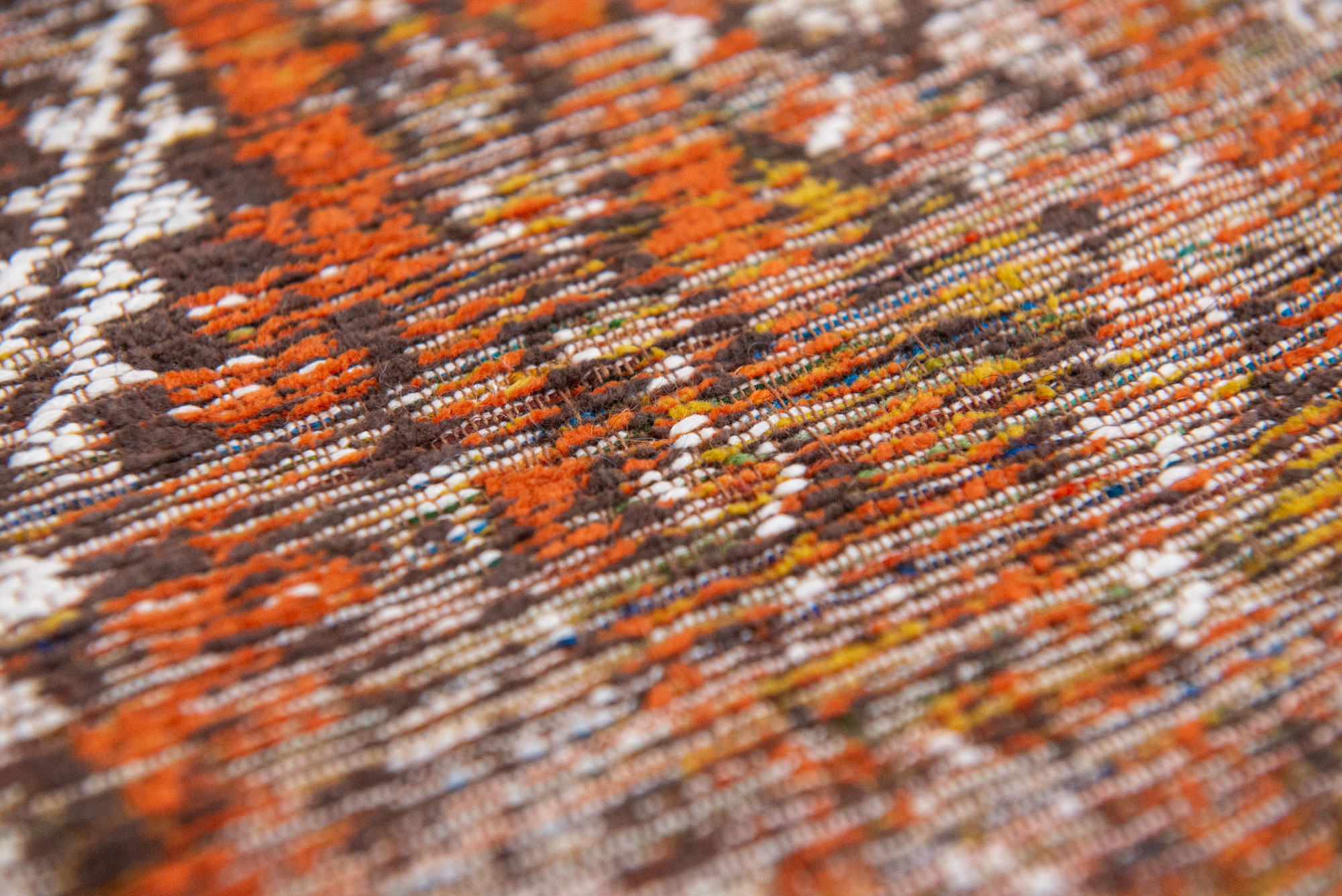 Vintage Flatwoven Orange Rug