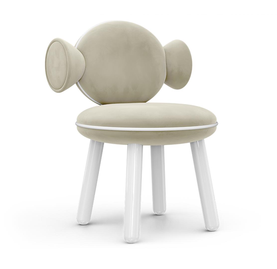 Lollipop Cream Cozy Kids Chair