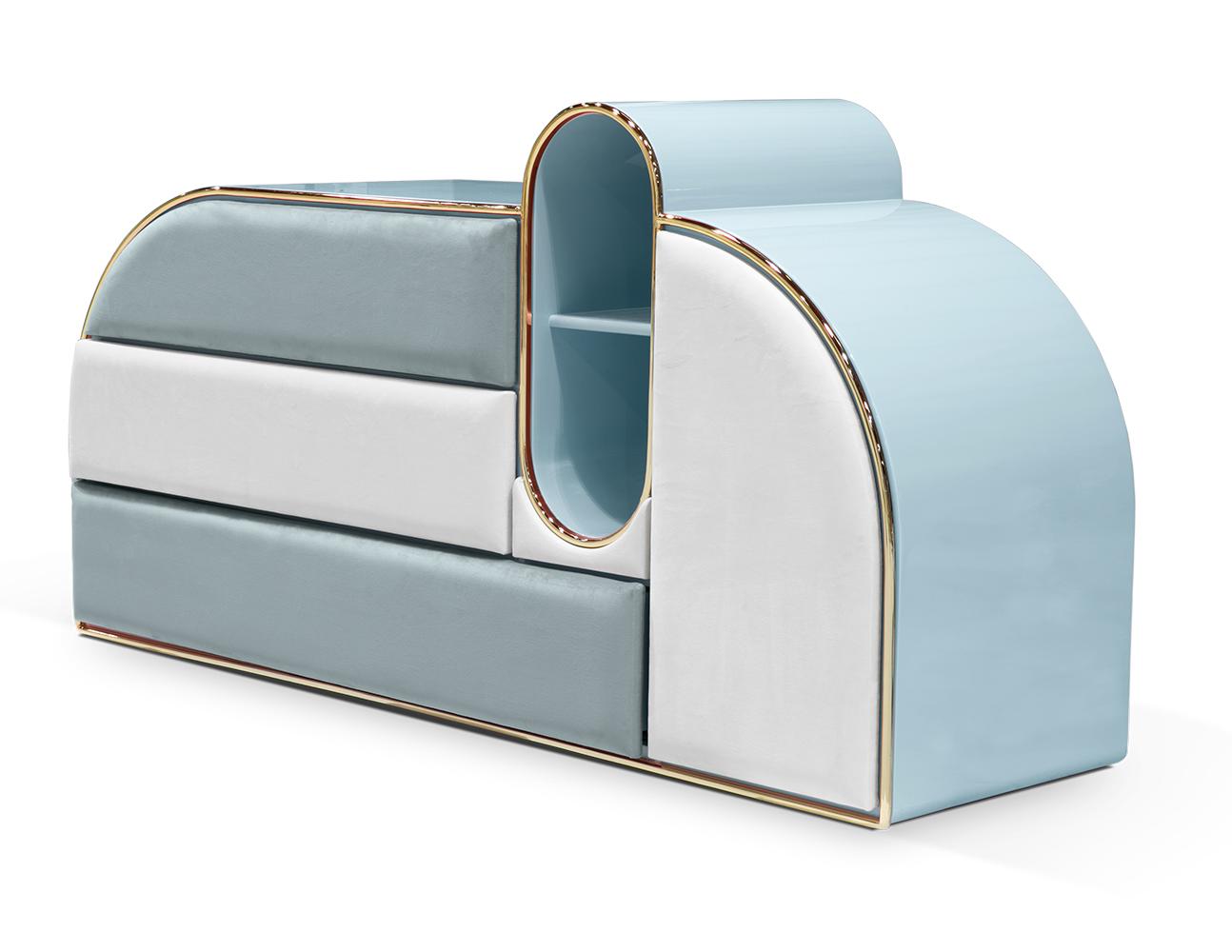 Candy Triple Blue Chest of Drawers