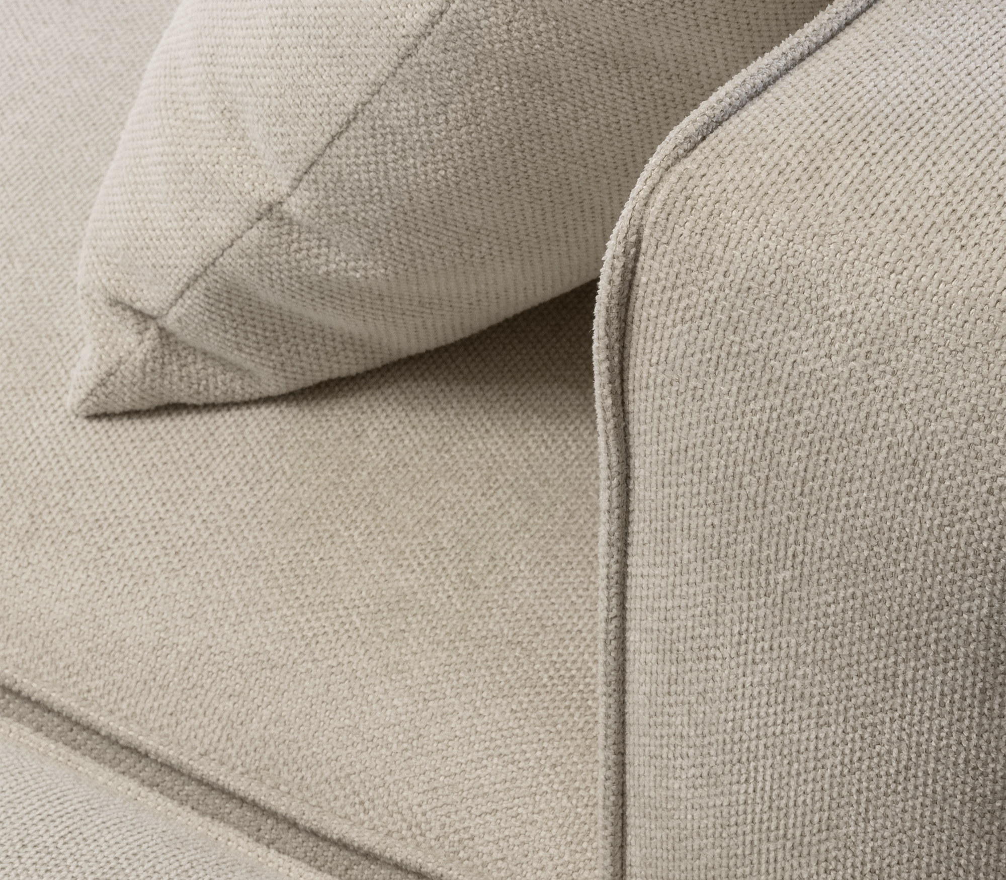 Imperia Cream Modular Luxe Sofa