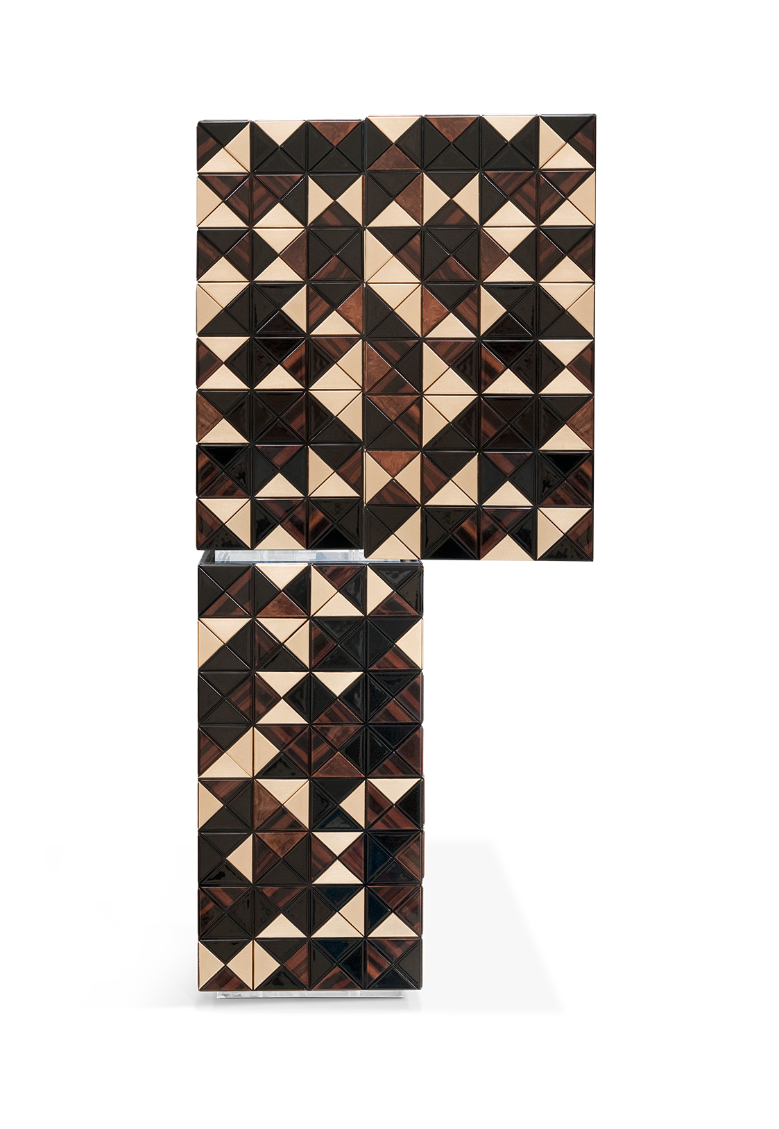 Mosaic II Walnut Designer Cabinet