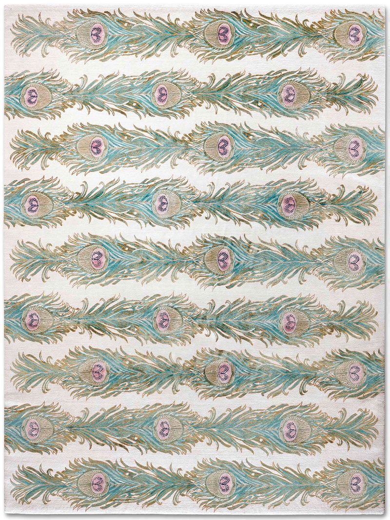Feathers Lane Luxury Silk / Wool Rug ☞ Size: 250 x 300 cm