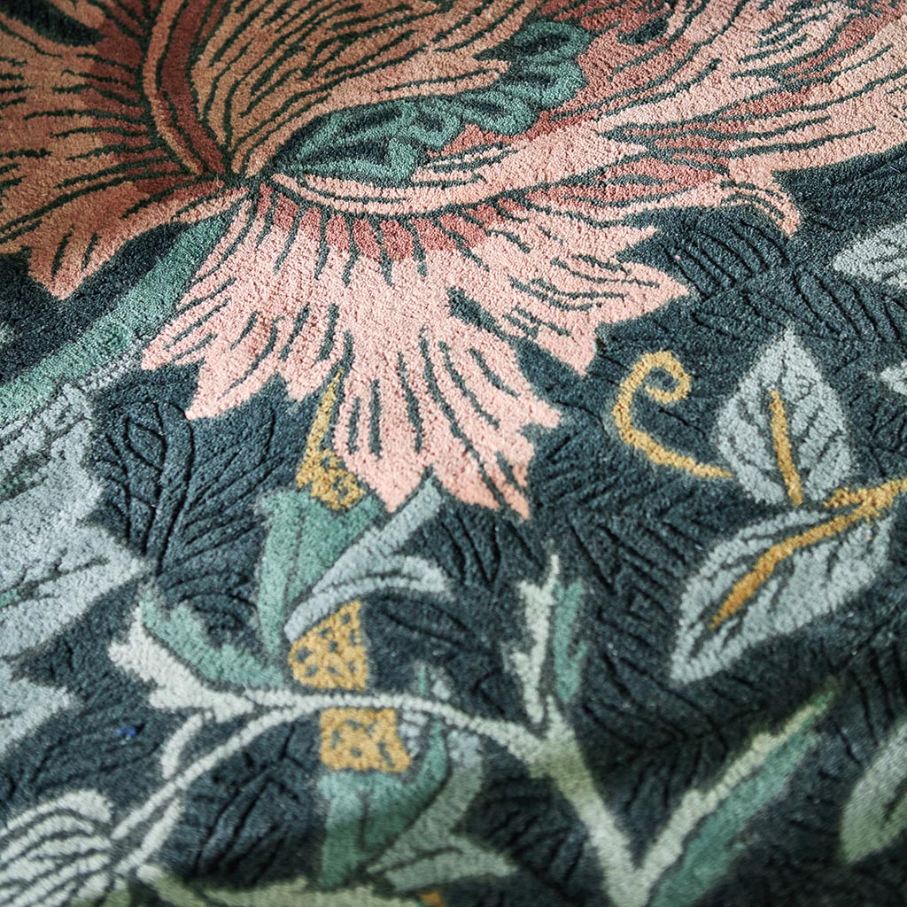 Honeysuckle & Tulip Teal Rug