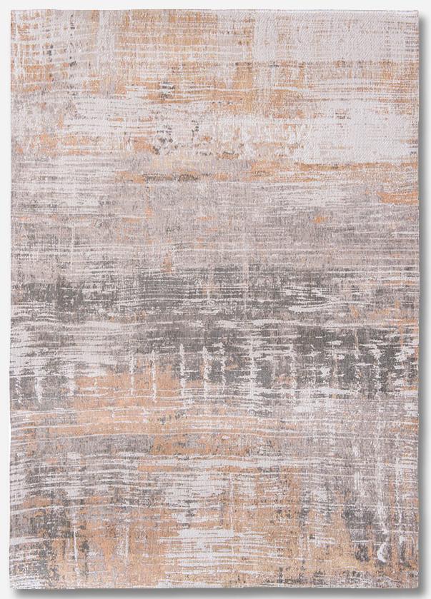 Abstract Grey / Brown Flatwoven Belgian Rug ☞ Size: 140 x 200 cm