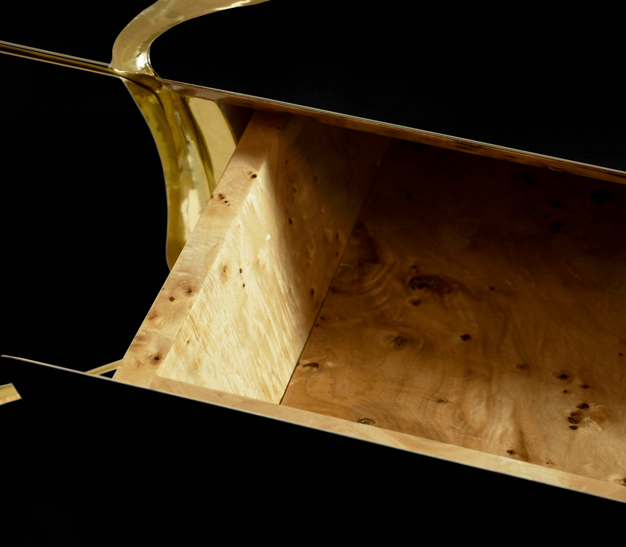 Black & Gold Prestige Sideboard