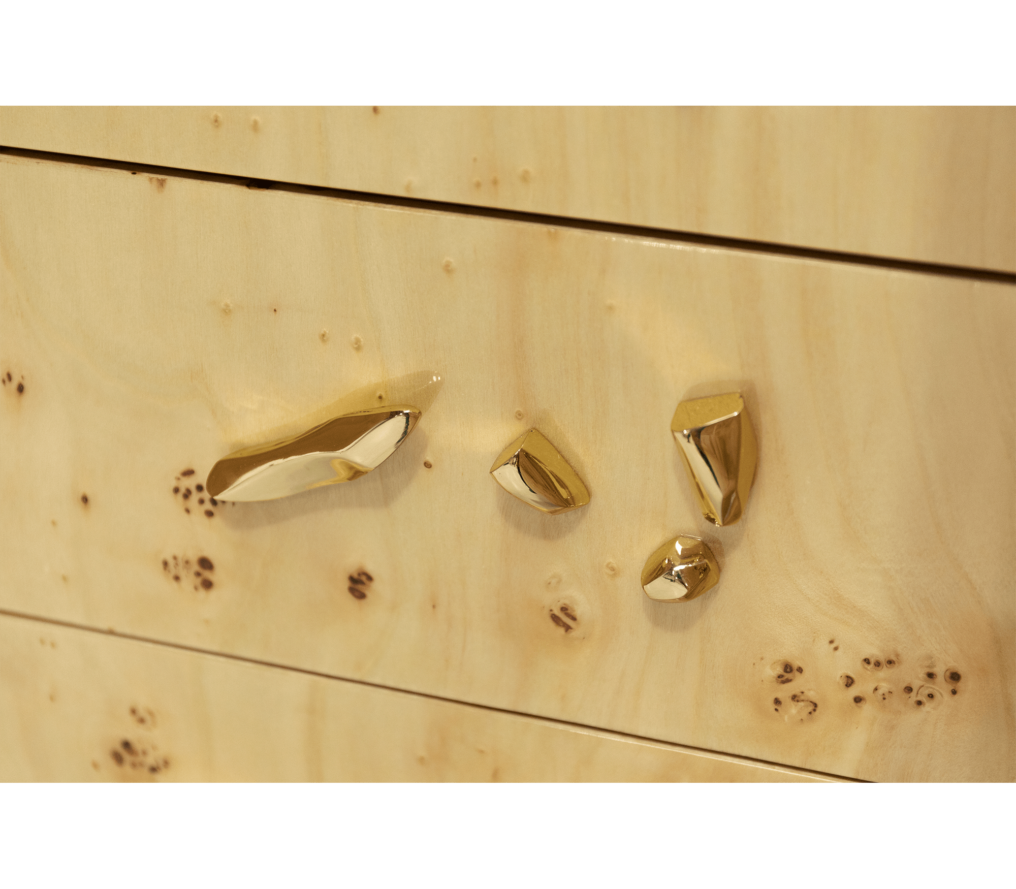 Fissure Poplar Designer Cabinet