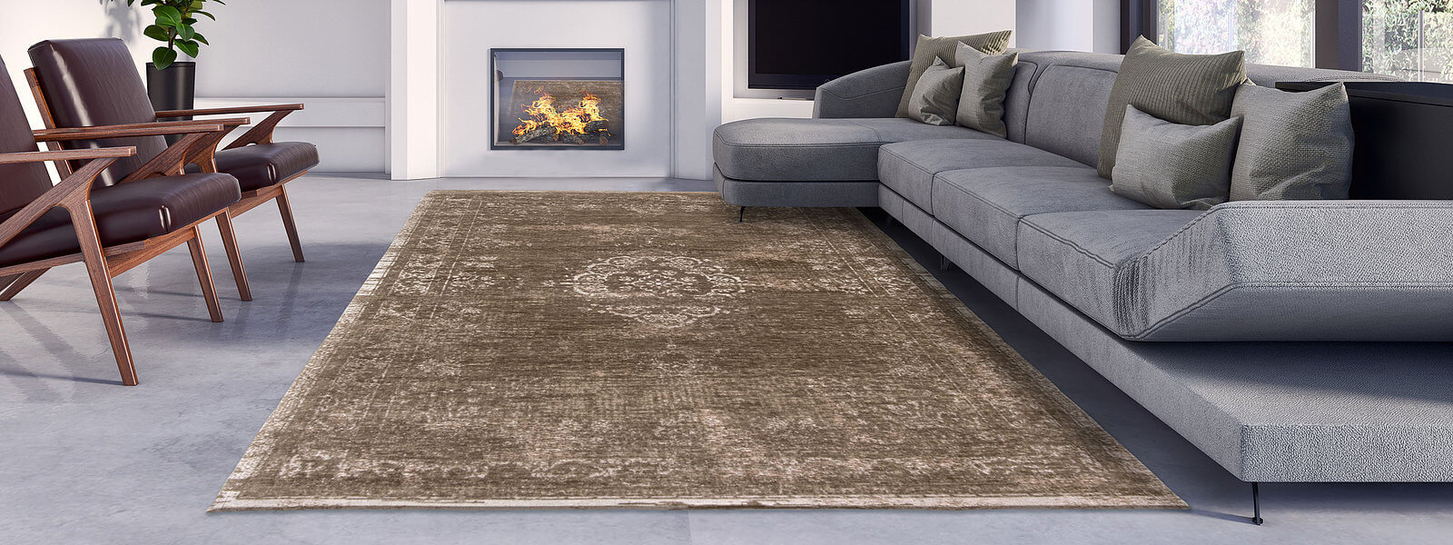 Black Pepper Rug | Size: 76 x 300 cm