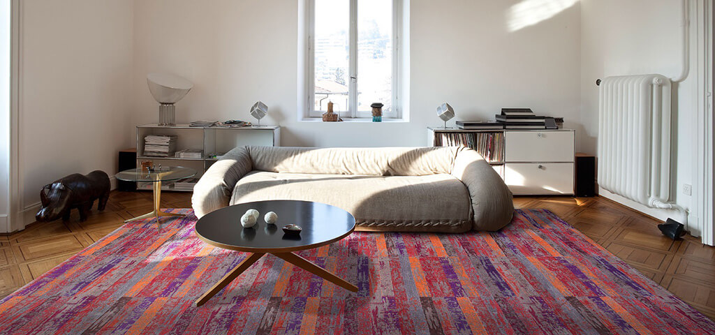 Red Orange Rug by Louis de Poortere