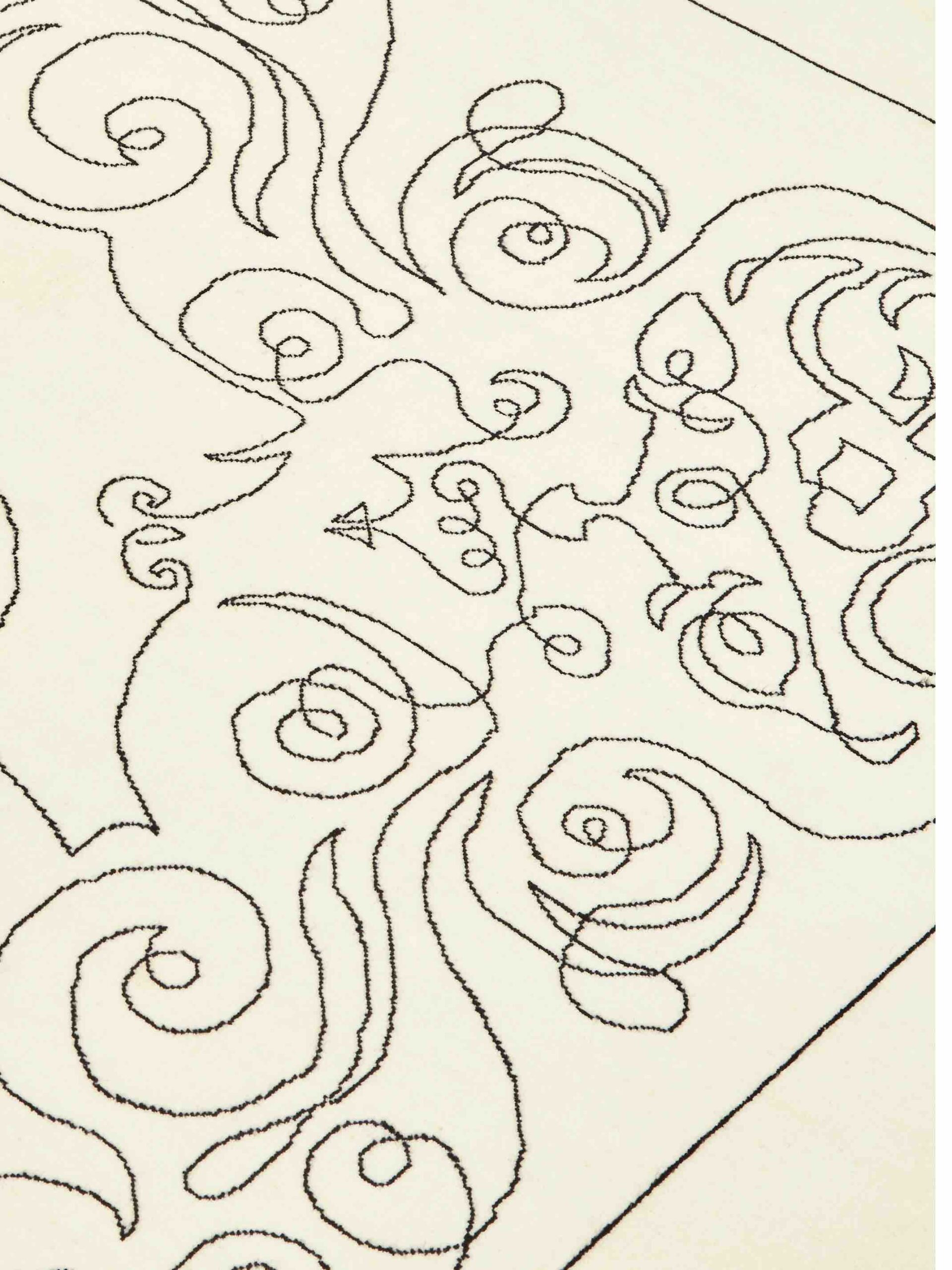 One-Stroke Wool Rug