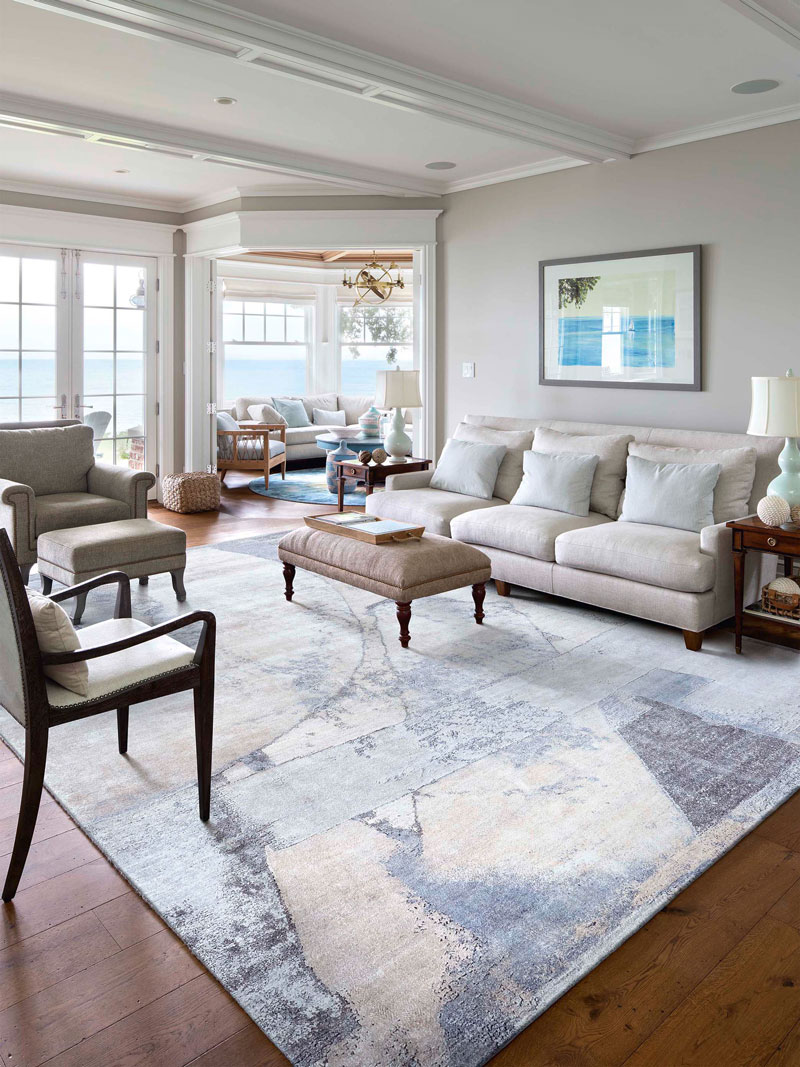 Snow Silver Hand-Woven Exquisite Rug | Size: 365 x 457 cm