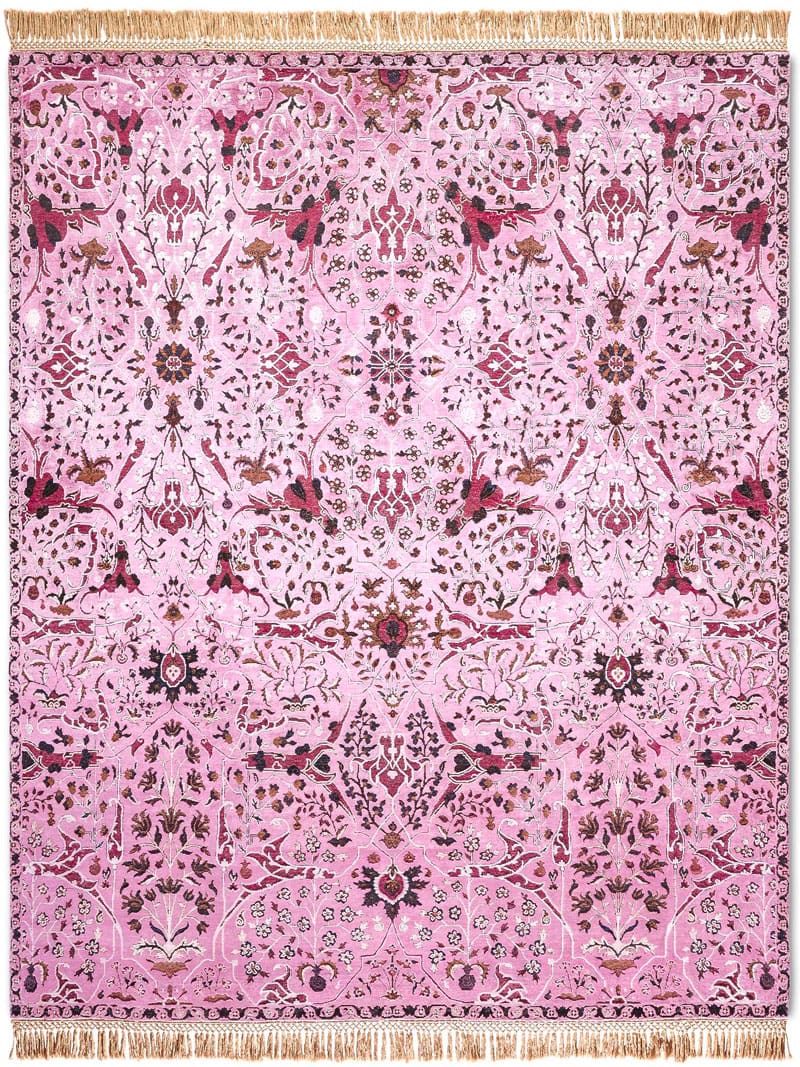 Teheran Pink Luxury Handwoven Rug | Size: 250 x 300 cm