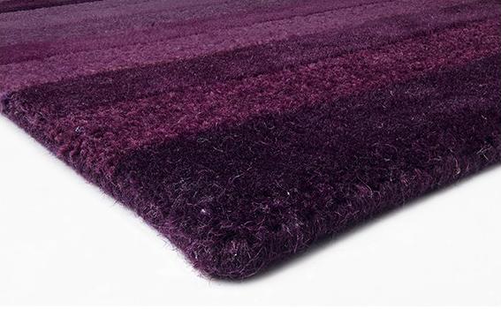 Handloom Purple Rug ☞ Size: 70 x 140 cm