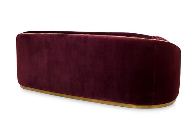 Premium Comfort Red Curved Deluxe Sofa