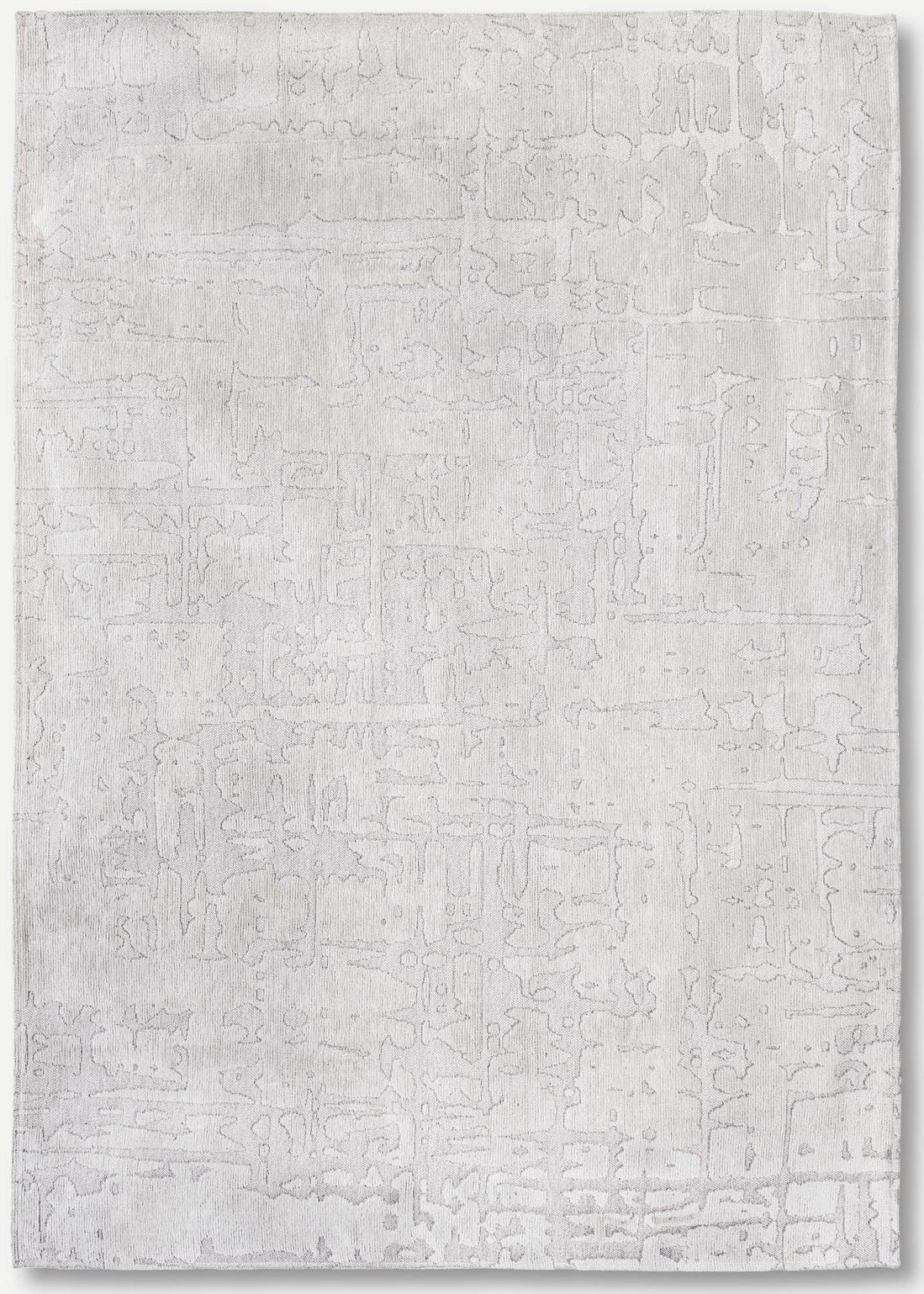 Silver Belgian Flatwoven Rug ☞ Size: 240 x 340 cm