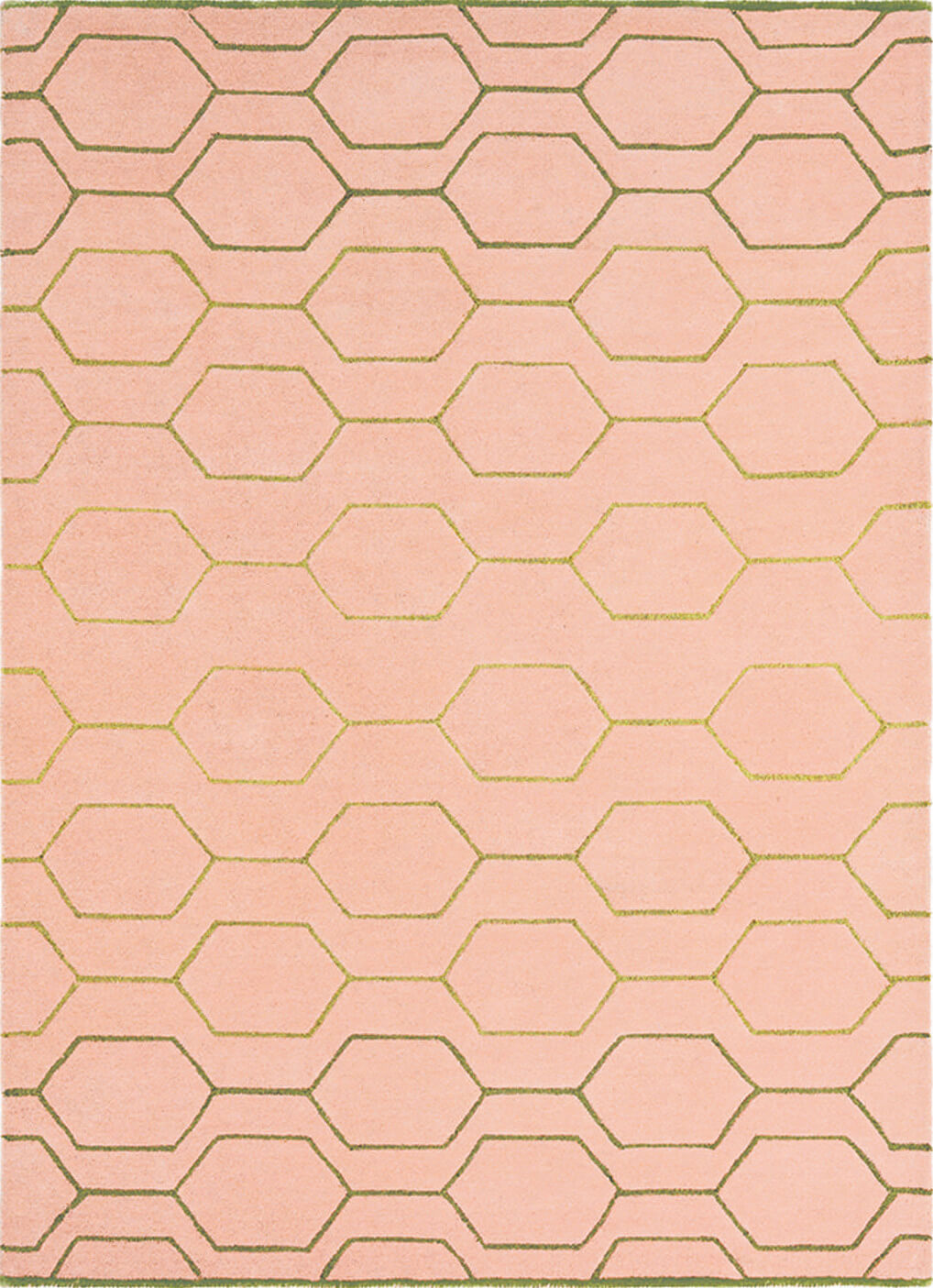 Pink Cut-Loop Hand Woven Rug | Size: 250 x 350 cm