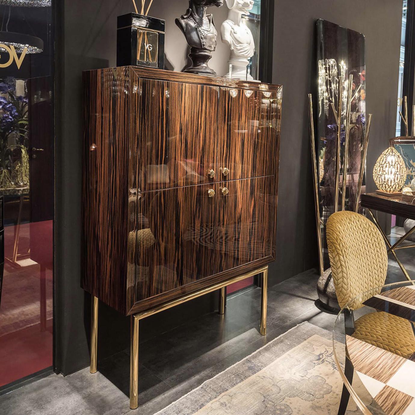 Secret Handcrafted Wood Cabinet