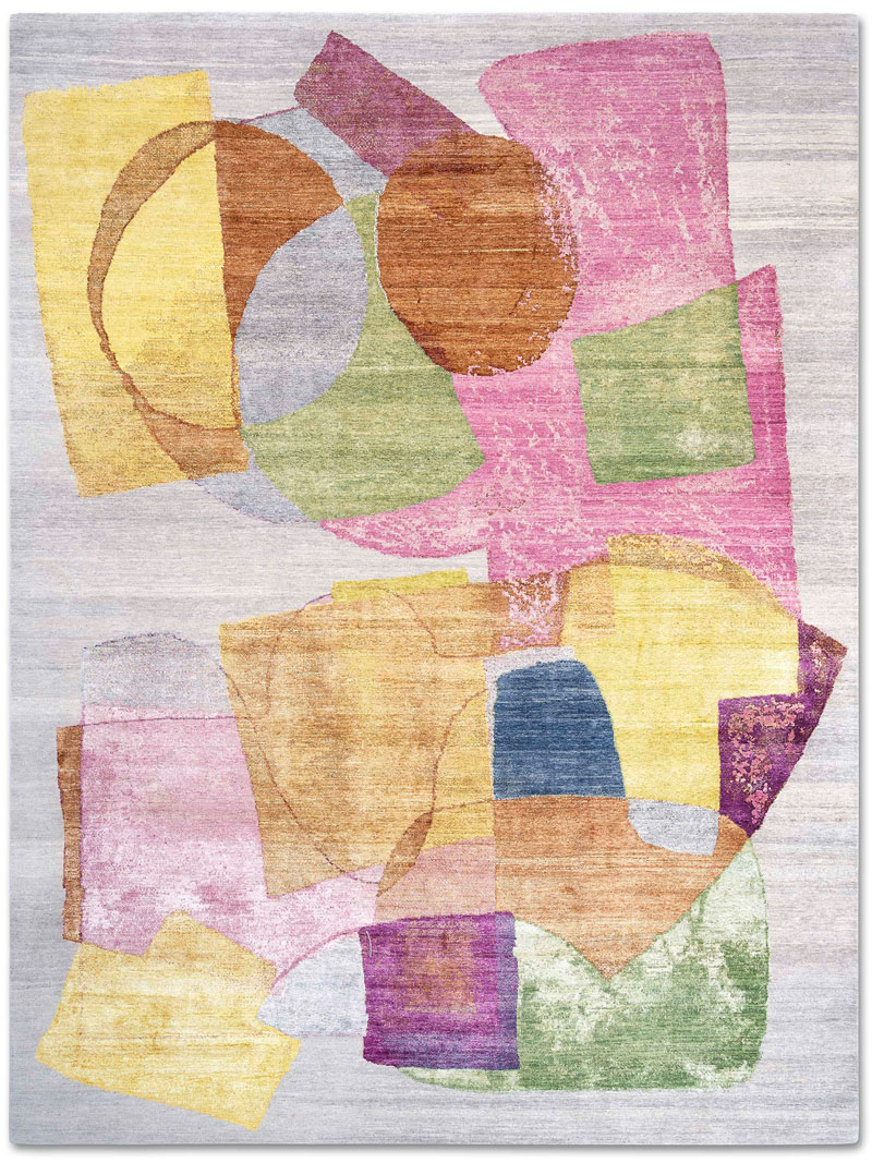Original Hand-Knotted Silk / Wool Rug