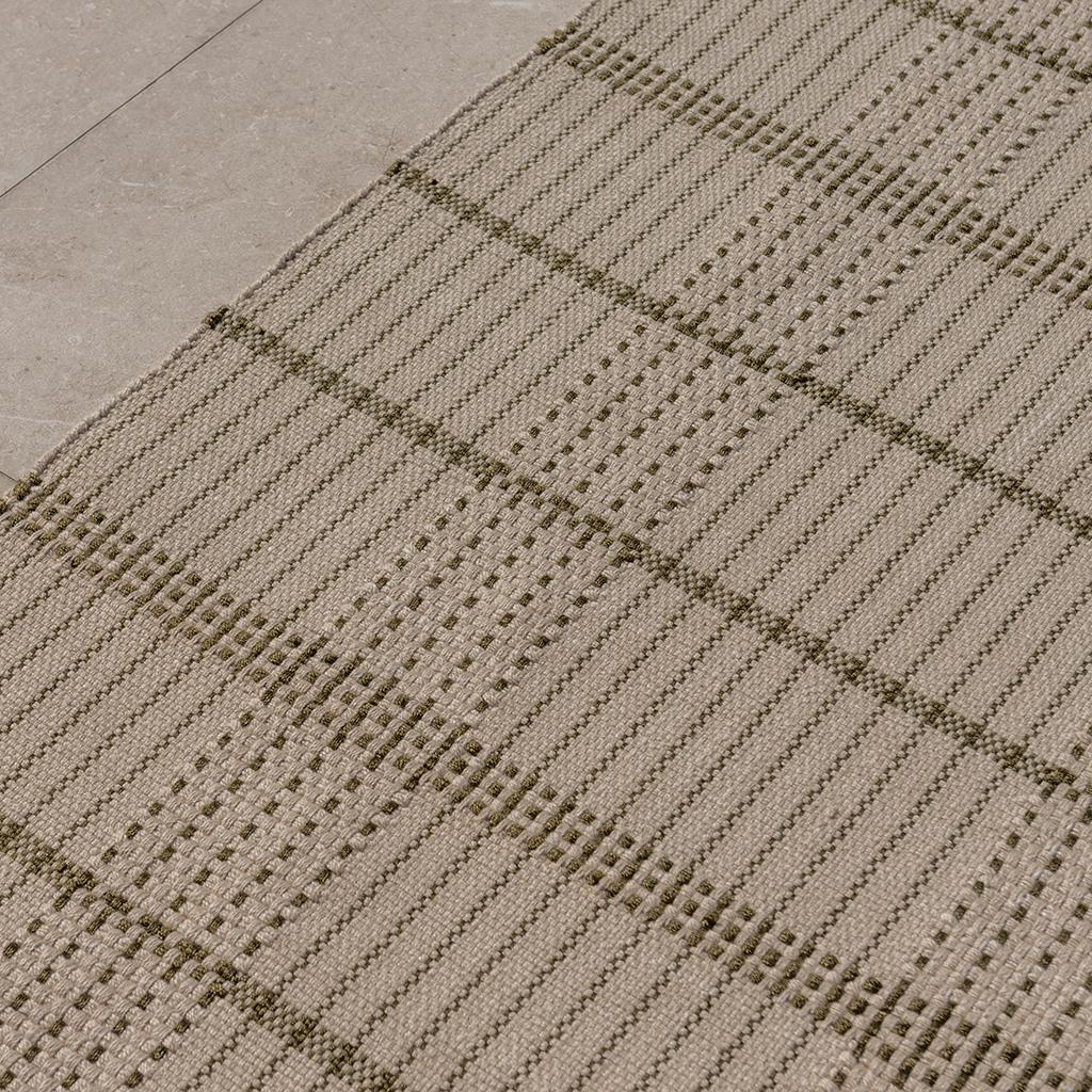 Zona Olive Stitch Fresco Rug