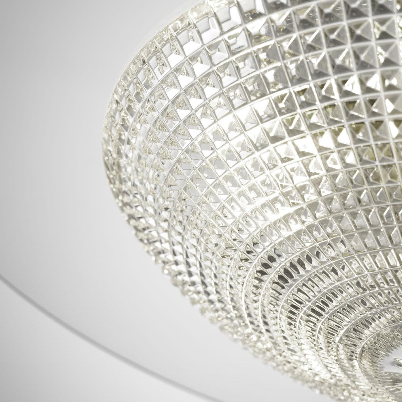 Contemporary Glass & Crystal Pendant