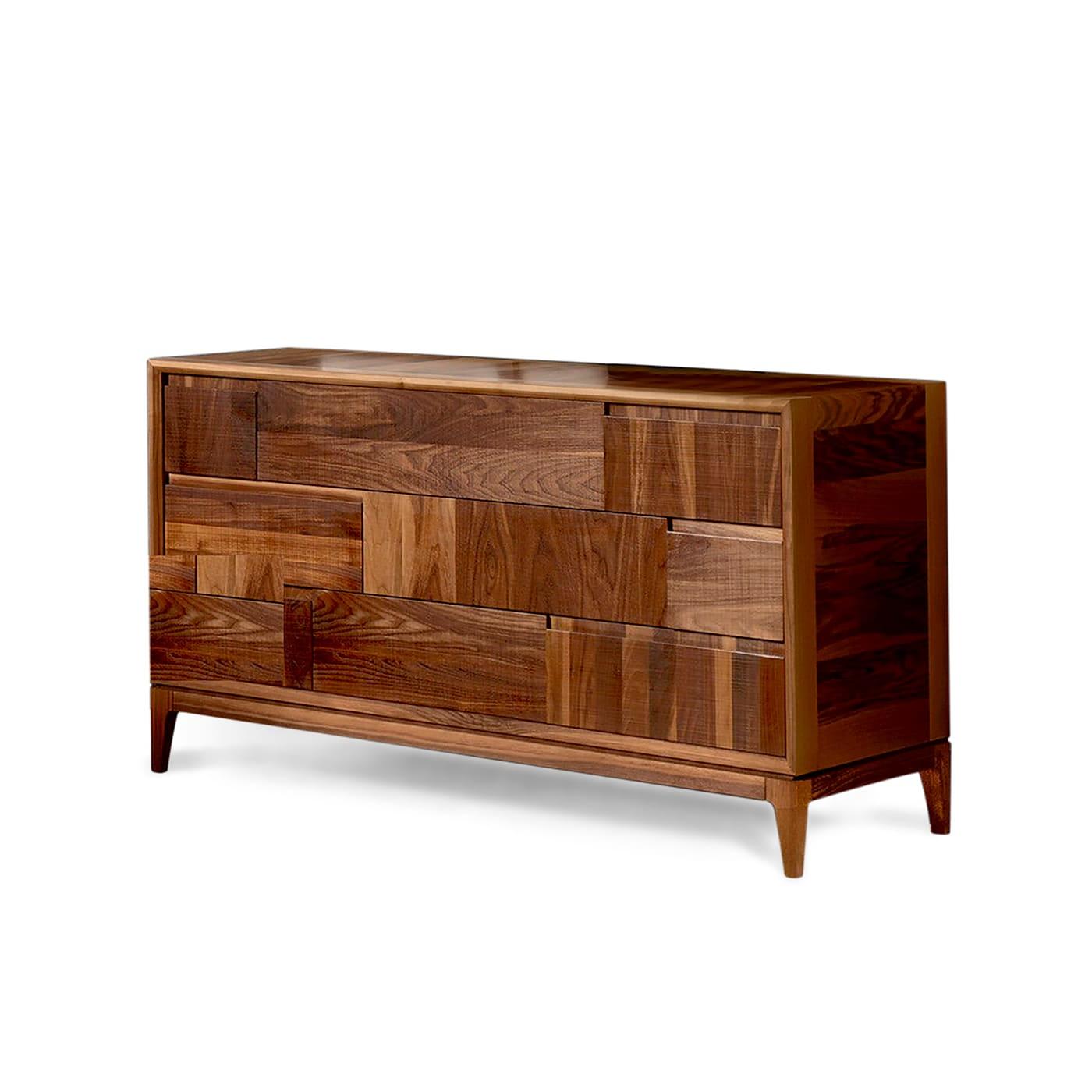 Trama e Ordito Brown Handcrafted Chest of Drawers