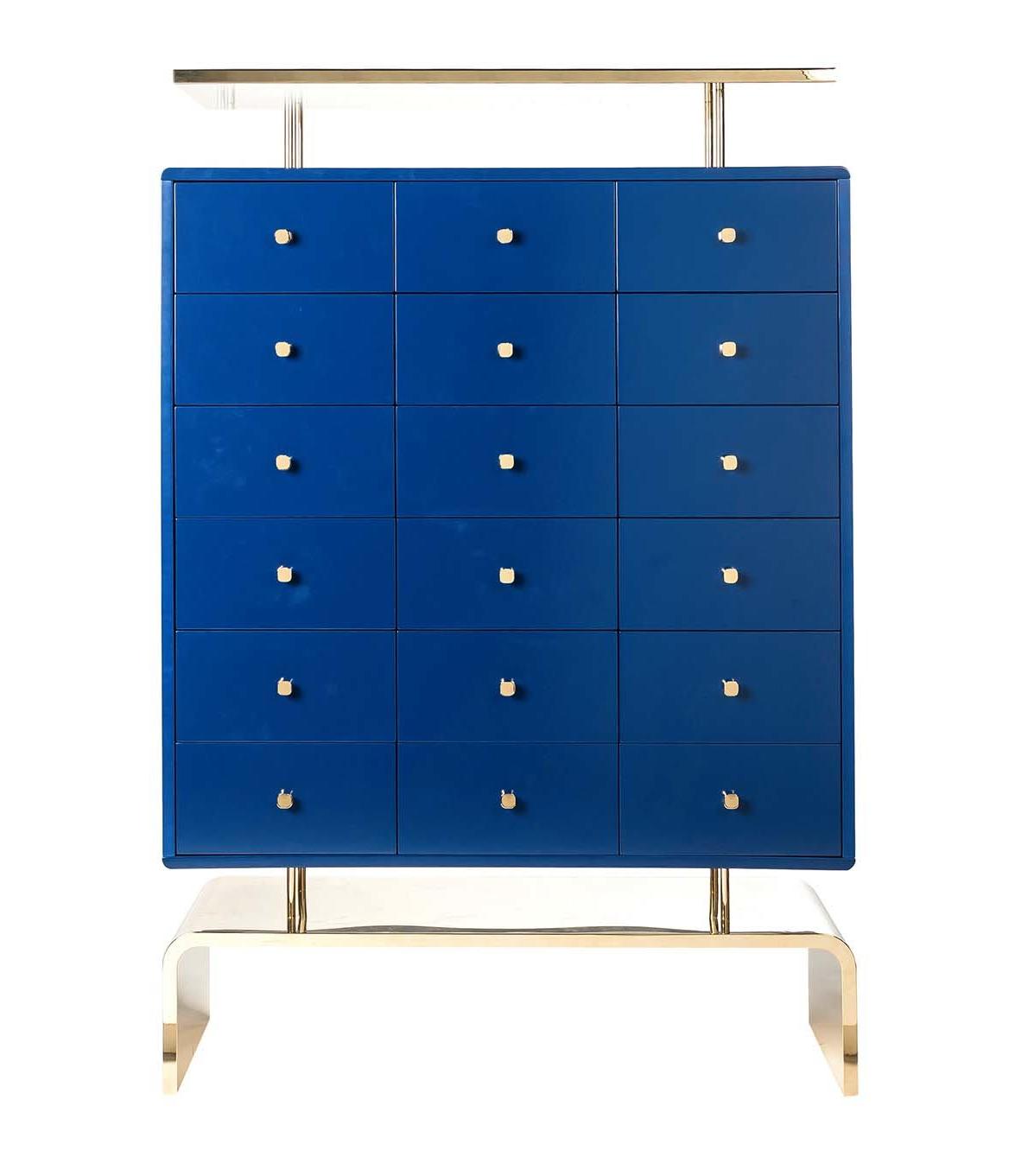Royal Blue Statement Cabinet