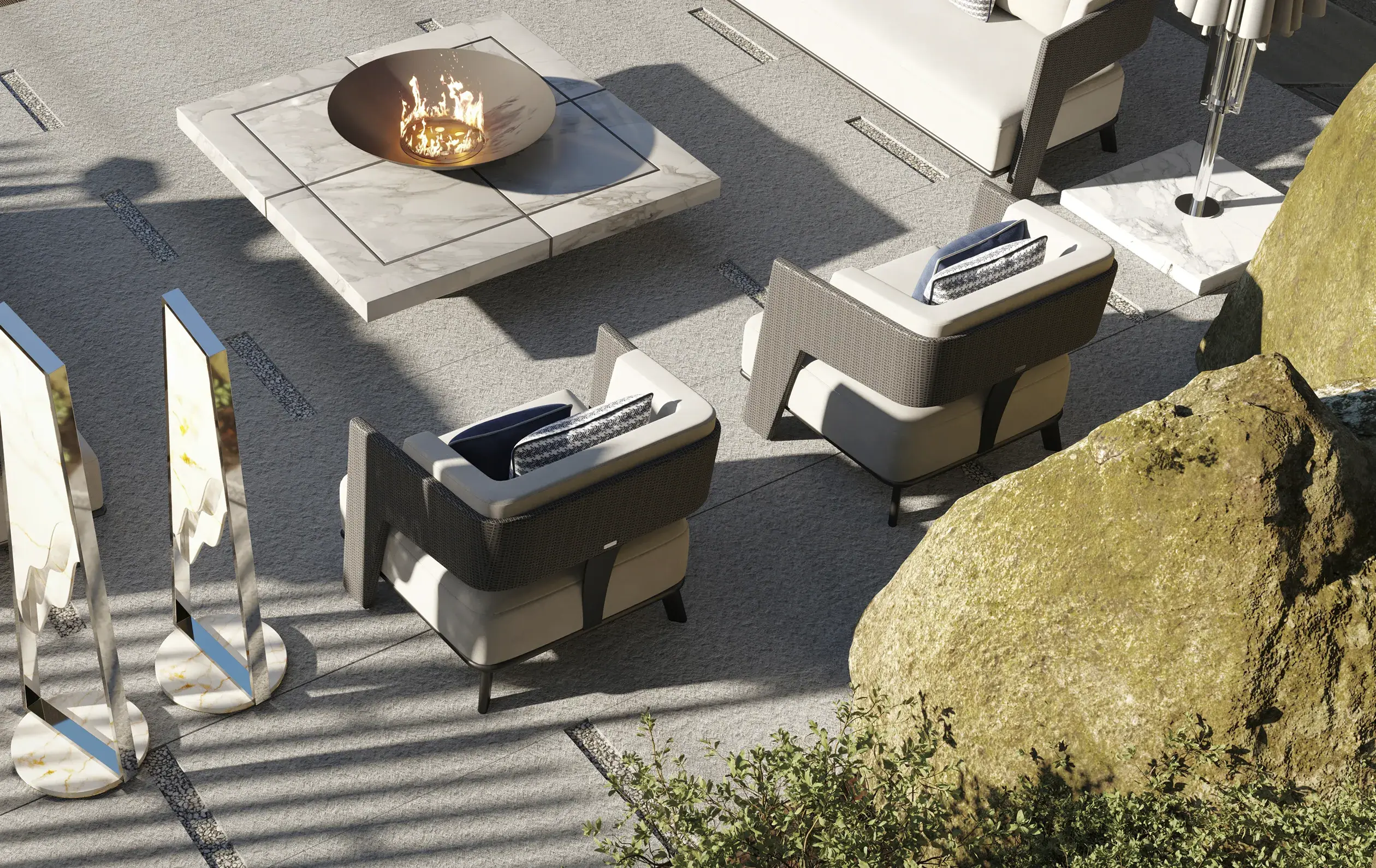 Diadem Grey Armchair - 1