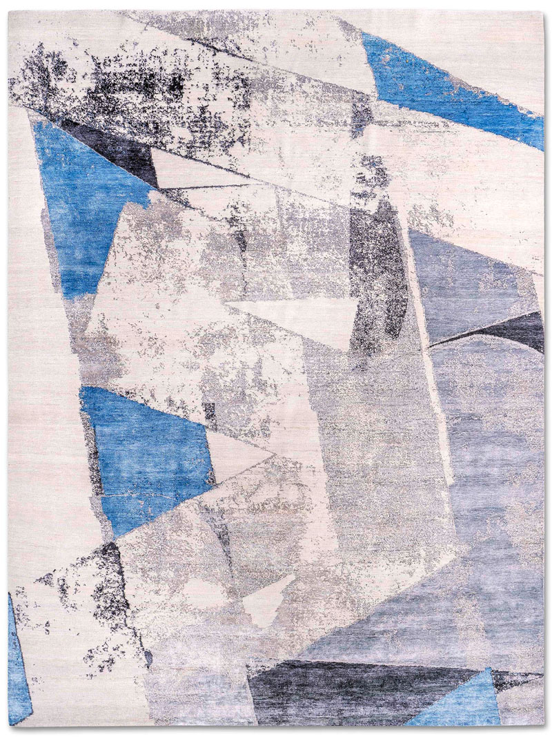 Original Grey Hand-Woven Exquisite Rug