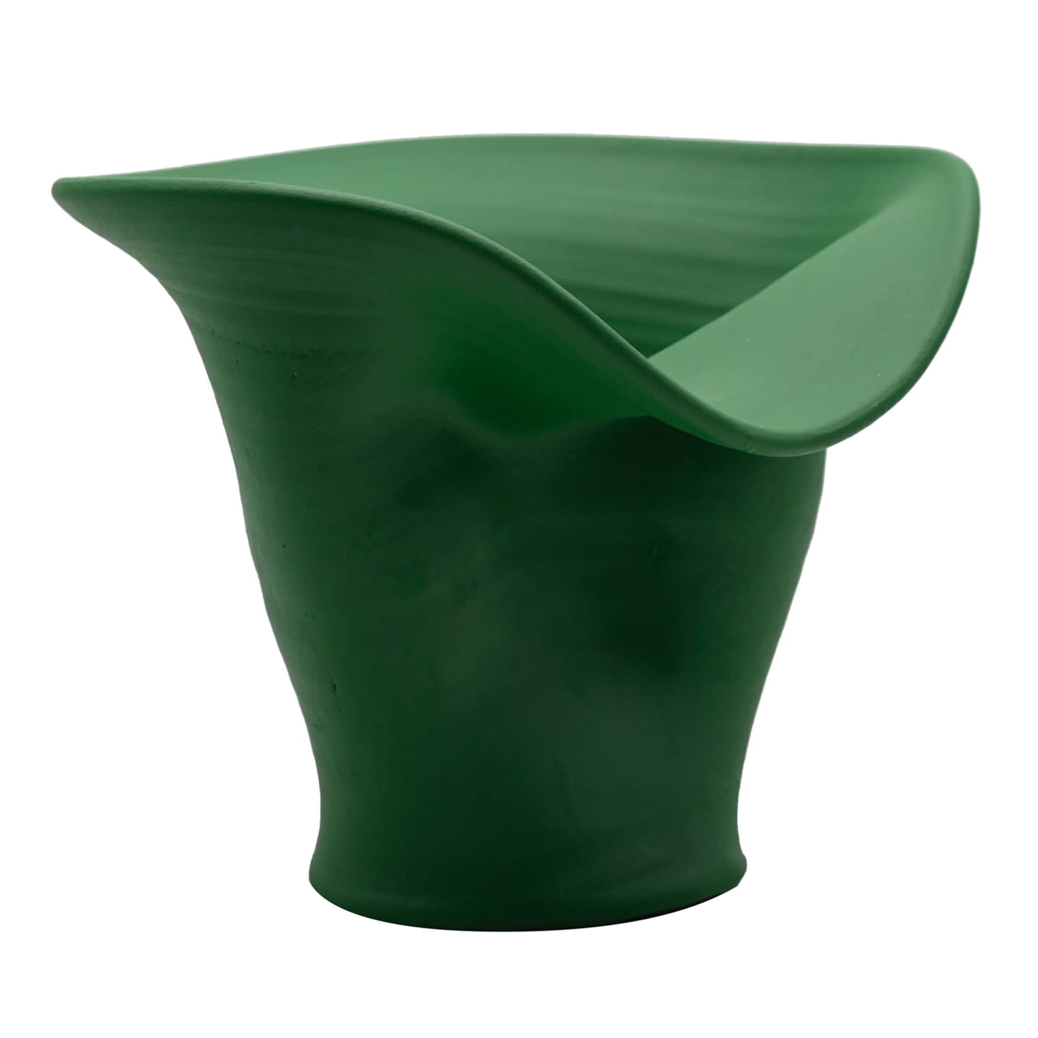 Green Handmade Italian Ceramic Vase