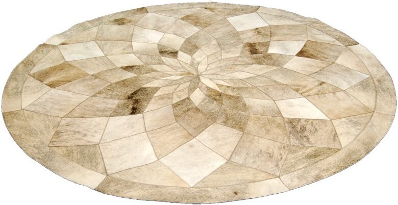 Chariot Circle Luxury Cowhide Rug