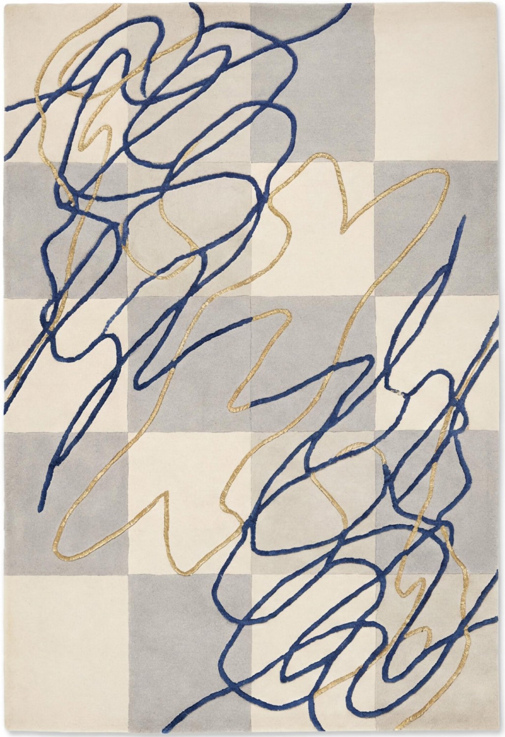 Calligraphic Flow Fine Rug