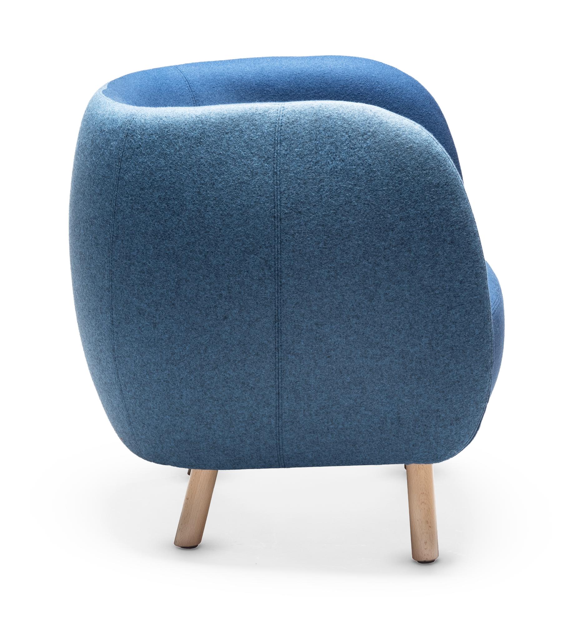 Blue Mousse Armchair