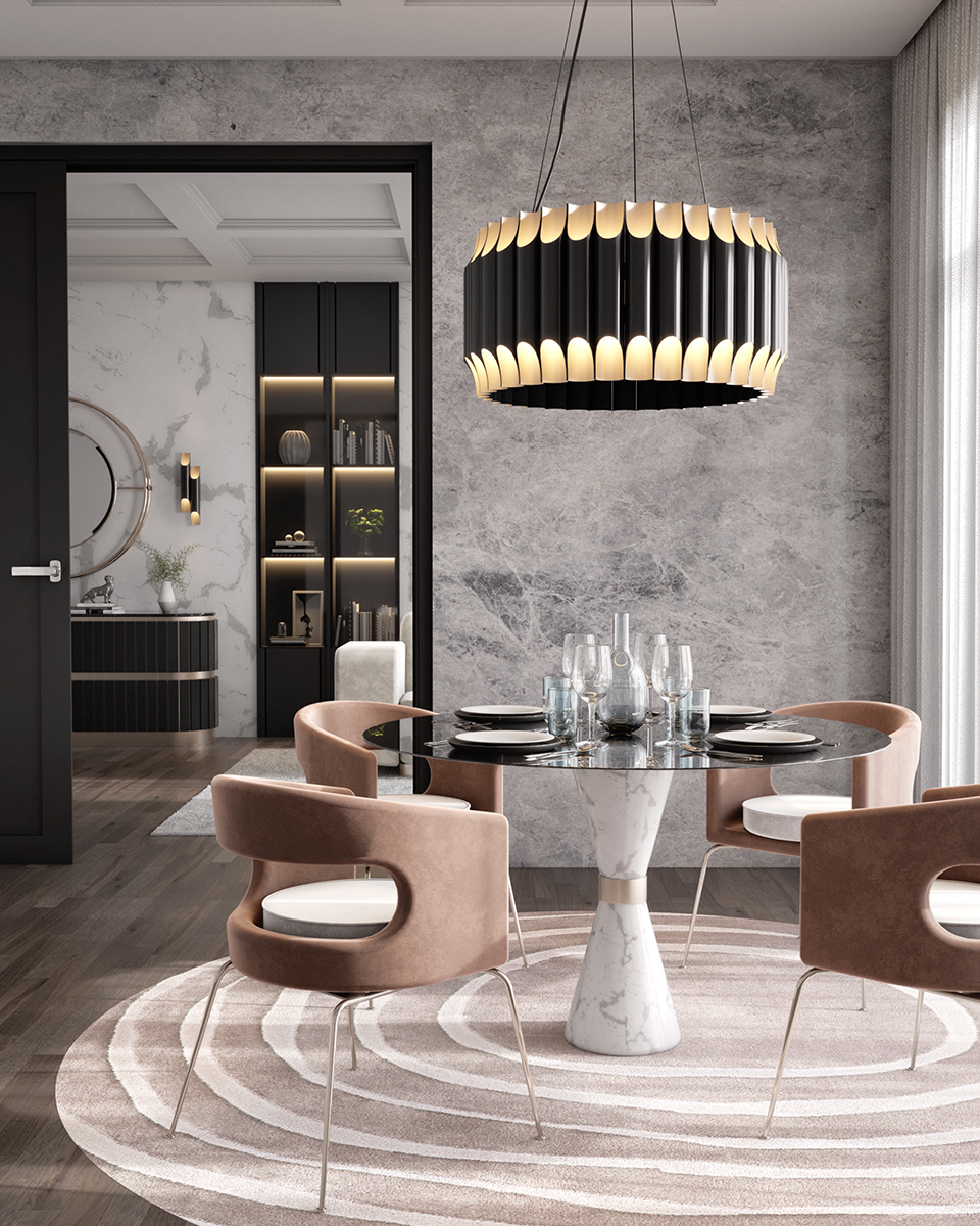 Bold Sphere Round Suspension Lamp - 3