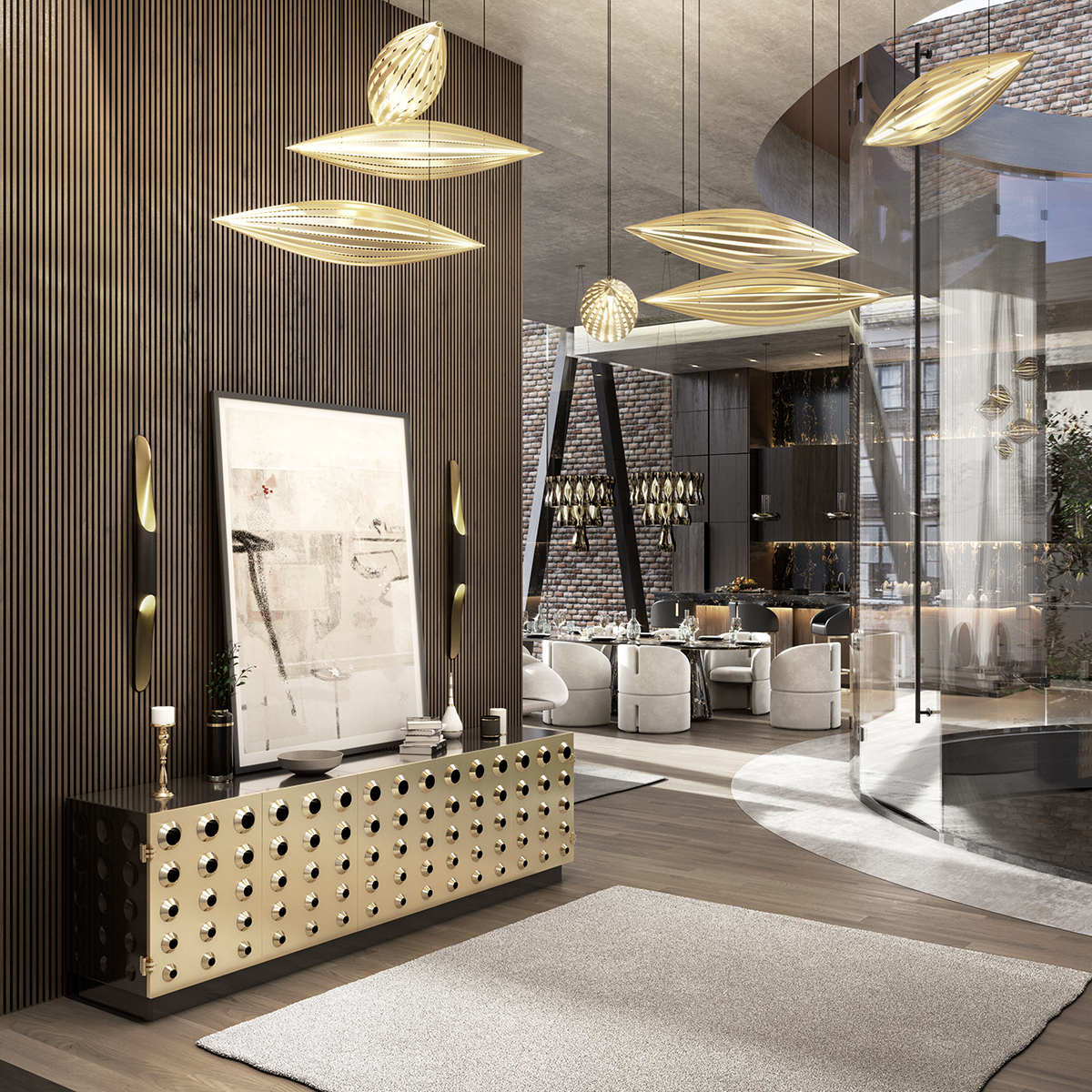 Encapsulated Glow Suspension Lamp - 7