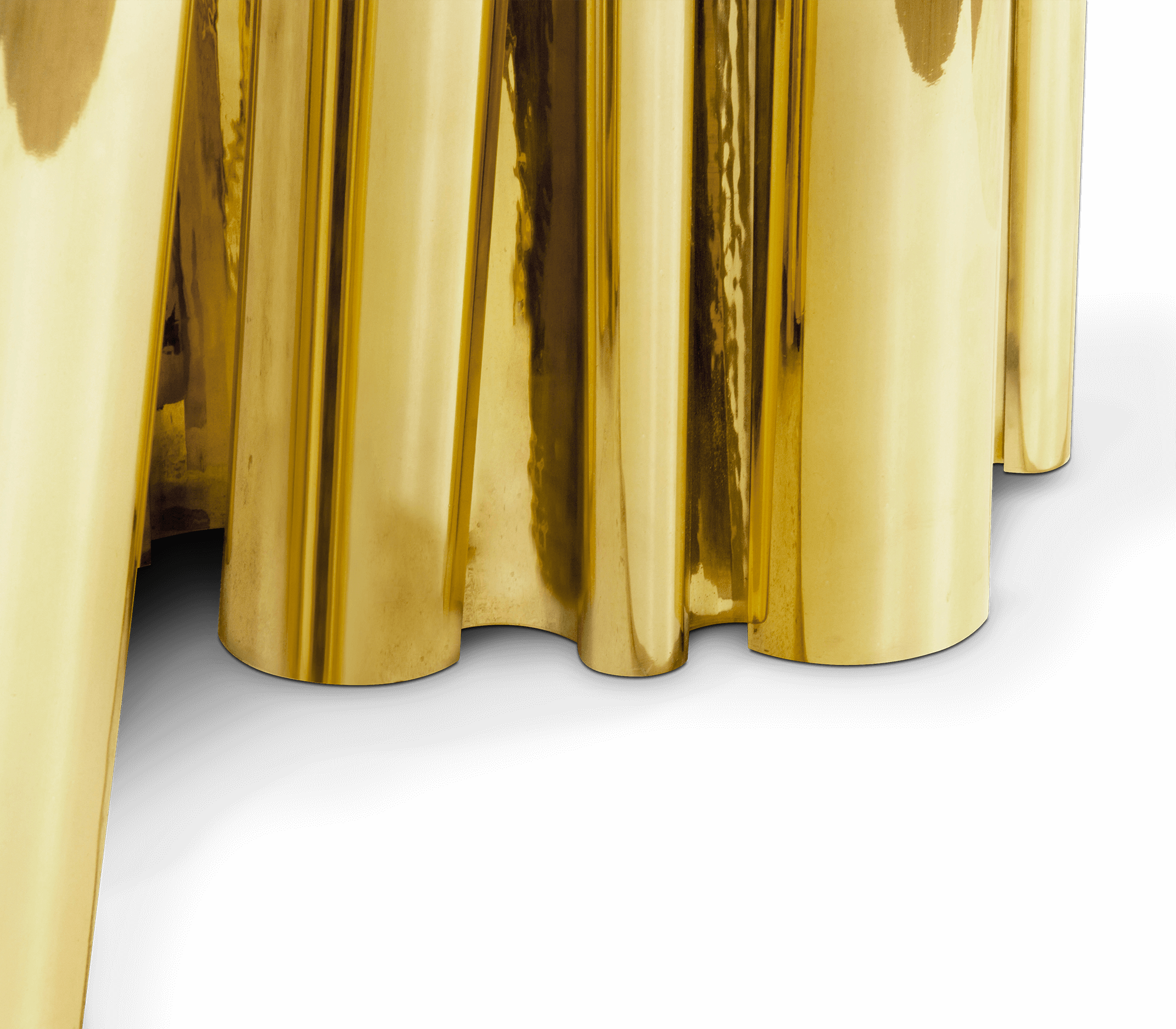Round Gold Luxe Dining Table