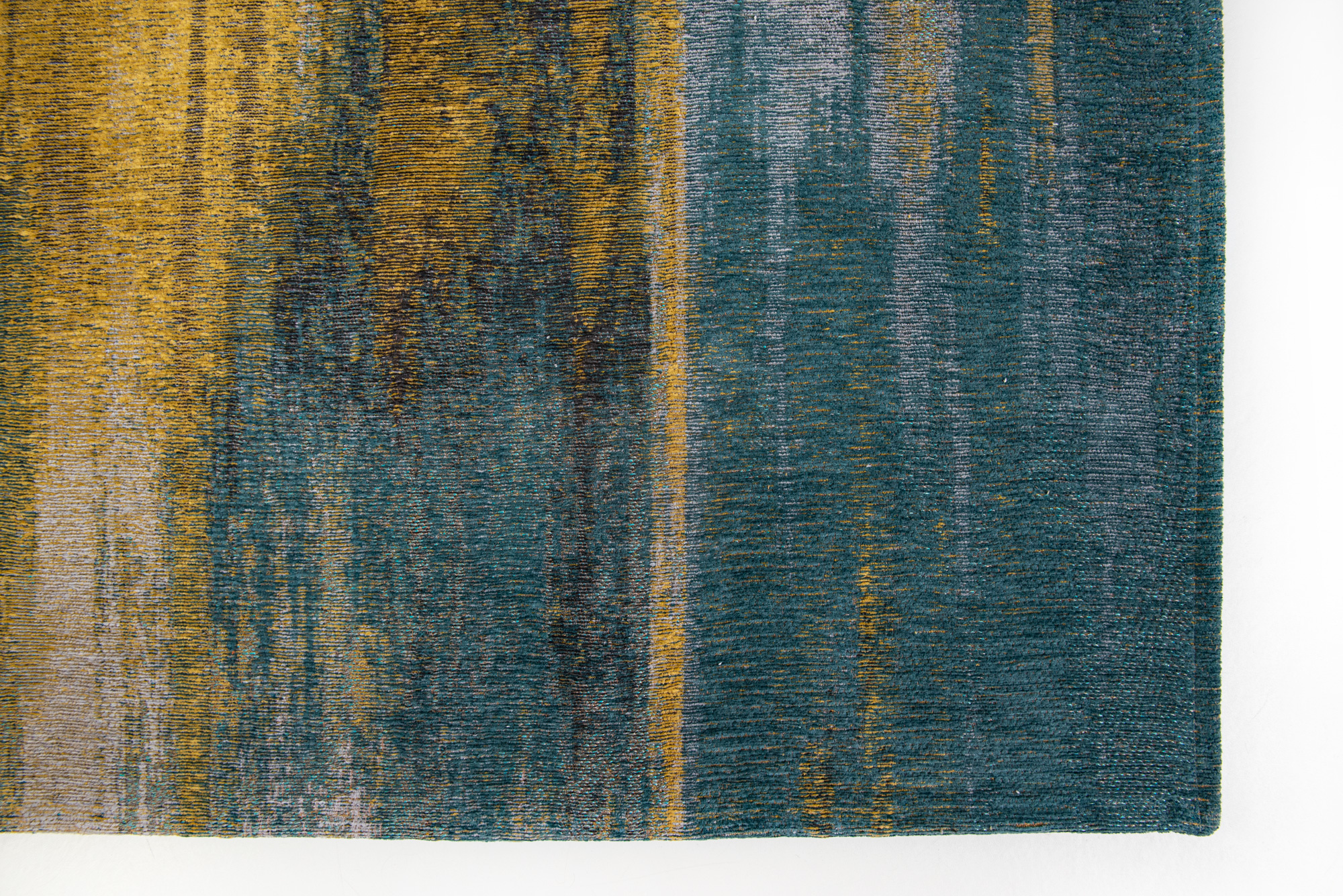 Modern Art Flatwoven Blue Rug