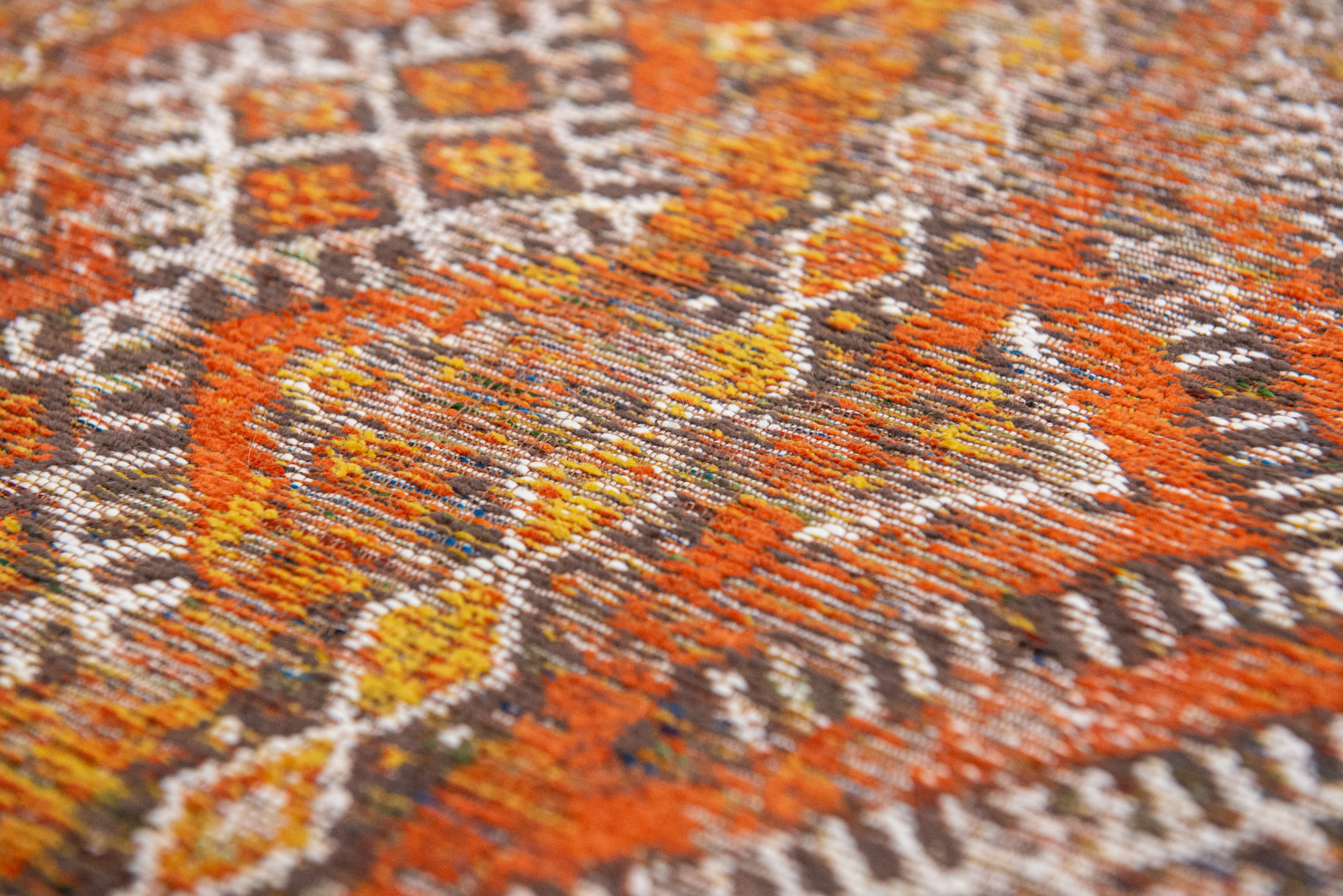 Vintage Flatwoven Orange Rug