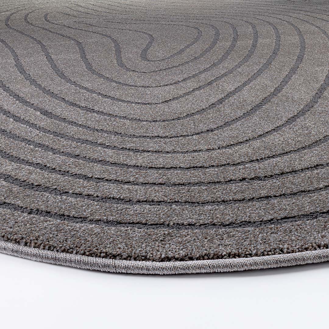 Cortina Stone Taupe Oval Rug