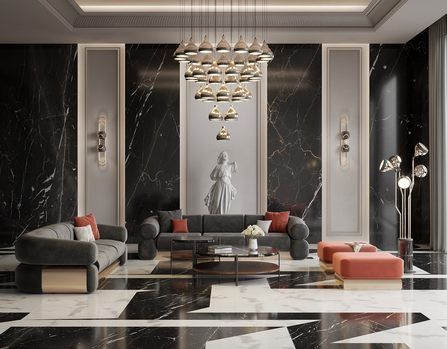 Graceful Array 41 Chandelier Suspension Lamp - 9